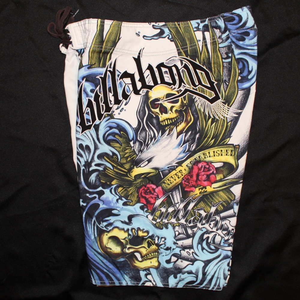 Billabong Boardshorts Mens 34 SKULL 100% Polyester